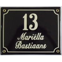 Naambord 16x20 cm horizontaal